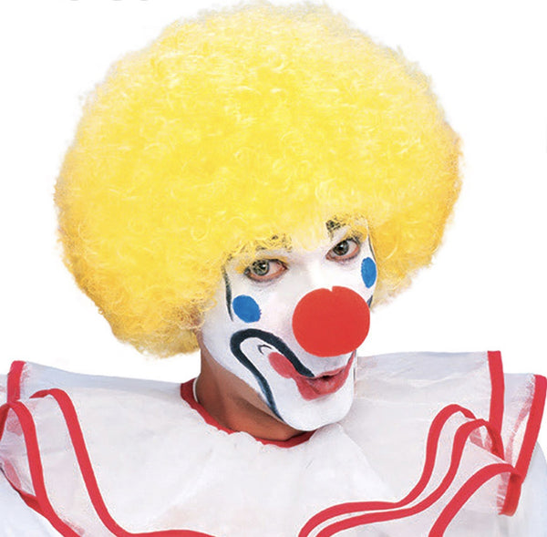 MENS AFRO YELLOW WIG